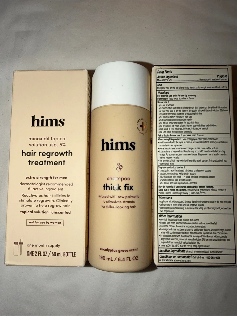 HIMS Hair set (The thick fix) bundle of 3 brand new set